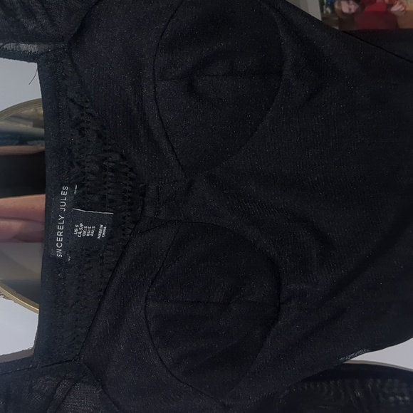 Going out mesh sleeve bustier top - Picture 3 of 4